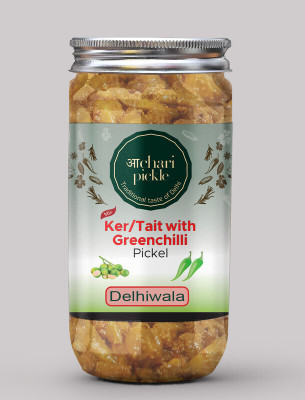 ACHARI PICKLES Ker/Tait With Greenchilli Pickle Delhiwala(400 GM) Ghar Ka Achar Mixed Vegetable Pickle(400 g)
