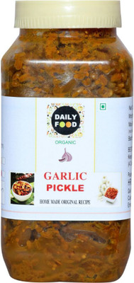 Daily Food Pure Natural Organic Dry Garlic Pickle Lehsun Ka Achar (400Gm) Z1 Garlic Pickle(400 g)