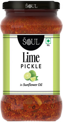 SOUL Lime Pickle 380 Gm in Sunflower Oil Lime Pickle(380 g)