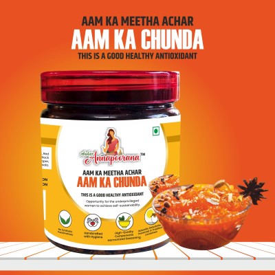 Aahar Annapoorana Aam Ka Chunda | Traditional Recipe | Handmade with Love | No Artificial Colour Mango Pickle(500 g)