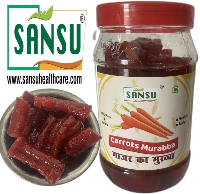 SANSU HEALTH CARE Homemade and Mothermade Organic Carrot Murabba, Palm Good for Blood Circulation Carrot Murabba(500 g)