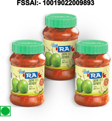 R A SPICE HOME MANGO PICKLE3 Mango Pickle(3 x 200 g)