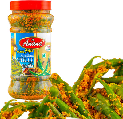 ANAND Home Made Rajasthani Chilli Pickle Green Chilli Pickle(300 g)