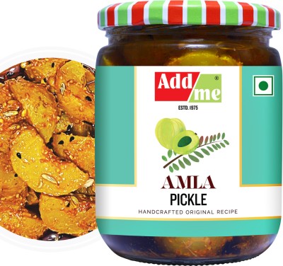 Add me Home Made Amla Pickle Seedless Amla Ka Achar- 500gm Glass Jar Amla Pickle(500 g)