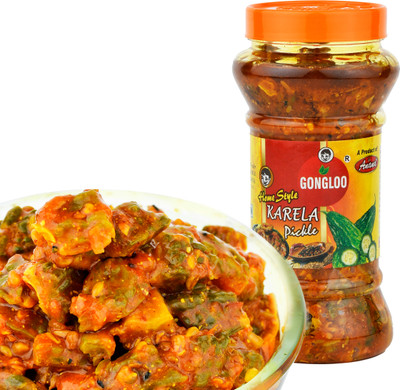 GONGLOO Bitter Gourd Pickle | Karela Ka Masaledar Achar | Fiery Authentic Flavor Bitter Gourd Pickle(1 kg)
