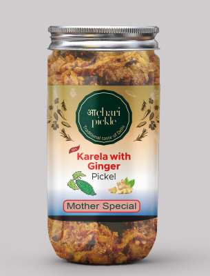 ACHARI PICKLES Karela With Ginger Pickle Mother Special(400 GM) Ghar Ka Achar Mixed Vegetable Pickle(400 g)