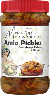 Mountain Bawarchi Amla Pickle | Homemade Amla Ka Achar | Gooseberry Pickle In Fresh Ready To Eat Amla Pickle(400 g)