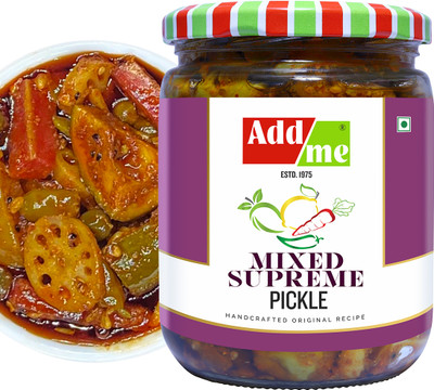 Add me Mixed Supreme Pickle Homemade Taste Mix Rajasthani Pickles Achar 500gm Mixed Pickle(500 g)