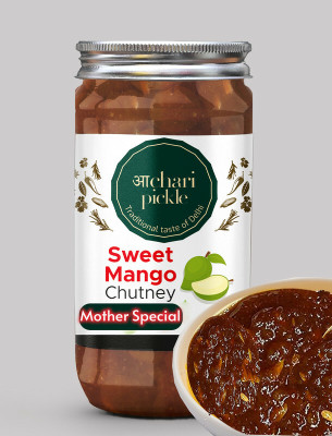 ACHARI PICKLES Mother Special Sweet Mango Chutney with jeera 400g khatta meetha Pickle Mango Pickle(400 g)
