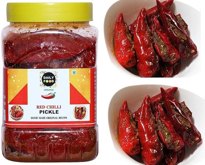 Daily Food Stuffed Banarsi Red Chilli Pickle Red Chilli Pickle(800 g)