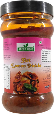 GREEN PIECE Hot Lemon Pickle 500gm. Lemon Pickle(500 g)