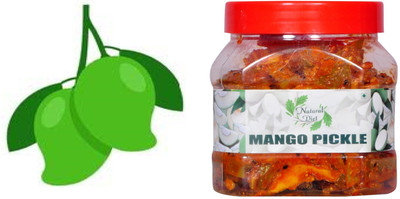 Natural Diet Mango Aam Ka Achar Handmade Homemade Natural (400 grams) Mango Pickle(400 g)