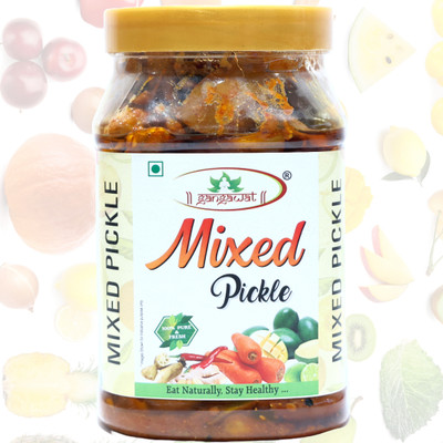 gangawat MIXED PICKLE/ ORGANIC/ HOME TASTE Mixed Vegetable Pickle(11 x 72.73 g)