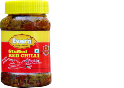 Everin Tasty Tangy and Ticklish Red Chilli 250g pack 1 Red Chilli Pickle(250 g)