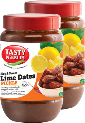 Tasty Nibbles Hot And Sweet Lime Dates Pickle 400g Lime, Dates Pickle(2 x 400 g)