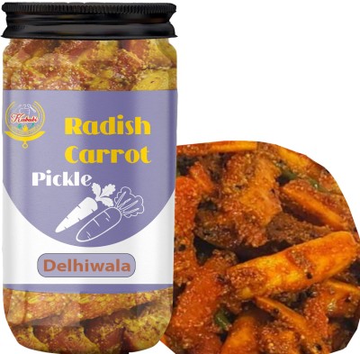 kababi Delhiwala Radish Carrot Pickle Home Made Gajar Mooli ka Achar(400GM) Radish Pickle(400 g)