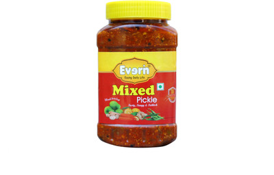 Everin Homemade Tasty Tangy and Ticklish Mixed Vegetable Pickle(500 g)