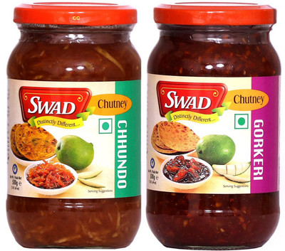SWAD Combo Pack of Chhundo and Gorkeri Pickle | 500g Each Mango, Raw Mango(Kairi) Pickle(2 x 0.5 kg)