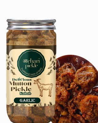 ACHARI PICKLES Garlic Kabab Mutton Pickle (400 GM)Chicken Pickle/Mutton Pickle Mutton Pickle(400 g)
