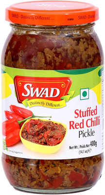 SWAD Stuffed Red Chilli Pickle(400 g)