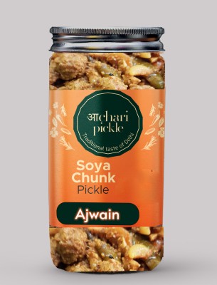 ACHARI PICKLES Soya Chunk Ajwain Wala I Home Made Soyabean Ajwain Ka Achar(400GM) Mixed Pickle(400 g)