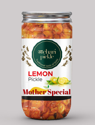 ACHARI PICKLES Mother Special Lemon Pickle- Mother Special -Neembu Ka Achar/Achaar Lemon Pickle(400 g)