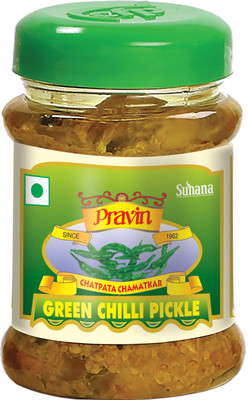 pravin Green Chilli Pickle / Achar 200g Jar - Pack of 2 Green Chilli Pickle(2 x 200 g)