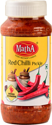 MathA Red Chilli Pickle - Natural Ingredients - Premium Quality Achar Red Chilli Pickle(500 g)