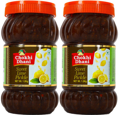 Chokhi Dhani Foods Sweet Lime Pickle Lime Pickle(2 x 0.6 kg)