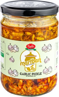 Martban Garlic Pickle a Flavorful Blend of Garlic Indian Recipe Homemade Lahsun Achar Garlic Pickle(500 g)