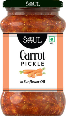 SOUL Carrot Pickle 380 Gm in Sunflower Oil Carrot Pickle(0.38 g)