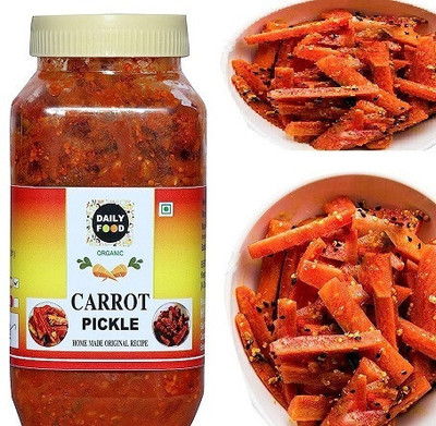 Daily Food Natural Tasty & Spicy Carrot Pickle Gajar Ka Achar (800 grams) Carrot Pickle(800 g)
