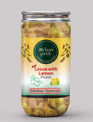 ACHARI PICKLES Gunda/Lesua With Lemon Mix Pickle Mother Special(400 GM) Ghar Ka Achar Mixed Vegetable Pickle(400 g)