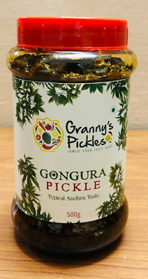 Granny's Pickles Gongura Pickle - Typical Andhra Taste 500 Gms Gongura Pickle(500 g)
