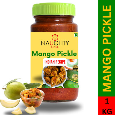 NaughtyCare Homemade Mango Pickle | Aam ka Achar Mango Pickle(1 kg)