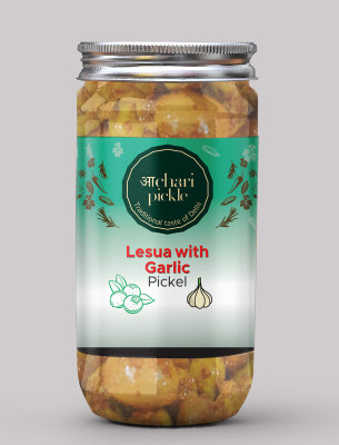 ACHARI PICKLES Gunda/Lesua With Garlic Pickle(400 GM) Ghar Ka Achar Mixed Vegetable Pickle(400 g)