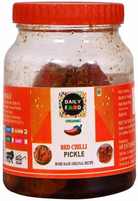 Daily Food Red Chilli Pickle Lal Mirch Ka Achar Made in Very Less Oil (400 gms) Red Chilli Pickle(400 g)