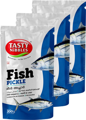 Tasty Nibbles Fish Pickle 200gm Pouch [Pack of 3] Fish Pickle(3 x 200 g)