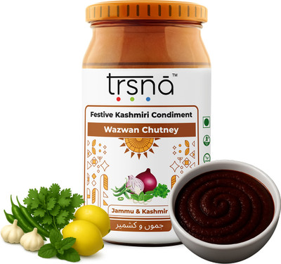 Trsna Festive Kashmiri Condiment - 375 Grams |Wazwan Chutney Turmeric Pickle(375 g)
