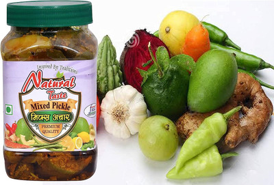 Natural Taste Taste Homemade Organic Mix Pickle (400 Grams) Mixed Pickle(400 g)