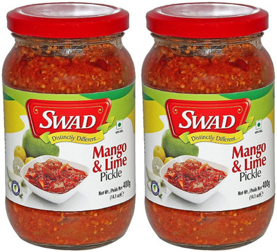 SWAD Delicious Mango & Lime Pickle Mango, Lime Pickle(2 x 400 g)