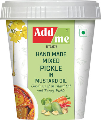 Add me Hand Made Mix Pickle 1 kg In Mustard Oil Tangy pickle Mixed Vegetable Pickle(1 kg)