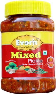 Everin Tasty Tangy and Ticklish Mixed 250g pack 1 Mixed Pickle(1000 g)