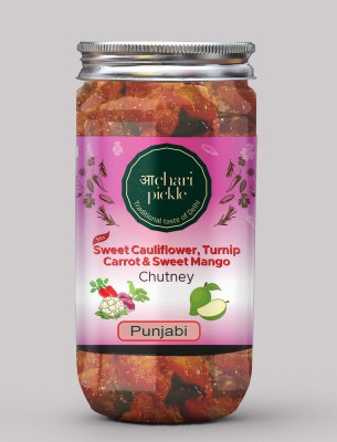 ACHARI PICKLES Sweet Gobhi Gajar Shalgam & Sweet Mango Chutney Mix Punjabi(400 GM) Mixed Vegetable Pickle(400 g)