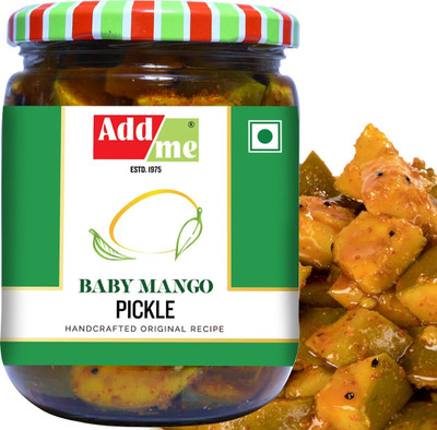 Add me Home Made Rajasthani Baby Mango Pickles 500gm Aam ka Achar Glass jar Mango Pickles 500gm Aam ka Achar Glass jar Mango Pickle(500 g)