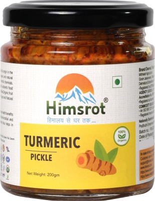 Himsrot Organic Turmeric Pickle | Homemade Raw Turmeric Ka Achar Turmeric Pickle(200 g)