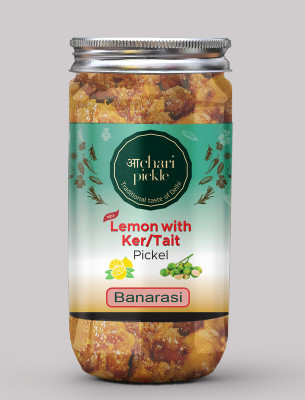 ACHARI PICKLES Lemon With Ker/Tait Mix Pickle Banarasi(400 GM) Ghar Ka Achar Mixed Vegetable Pickle(400 g)