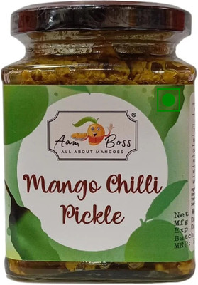 AamBoss Mango Chilli Pickle-250 gms Raw Mango(Kairi), Green Chilli Pickle(500 g)