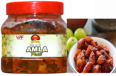 Sun Grow Amla Pickle Awla Ka Achar Amla Ka Achaar Fresh Handmade Natural Homemade Amla Pickle(400 g)