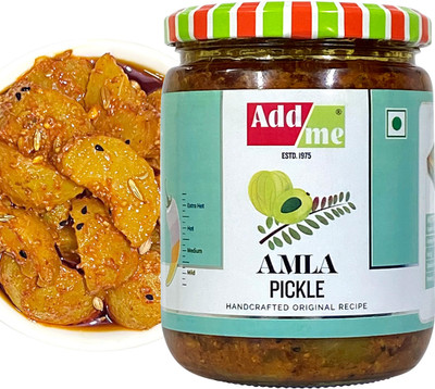 Add me Home Made Amla Pickle Seedless Amla Ka Achar- 500gm Glass Jar Amla Pickle(500 g)